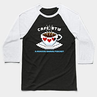 Cafe, BTW pixel art red hearts coffee mug Baseball T-Shirt